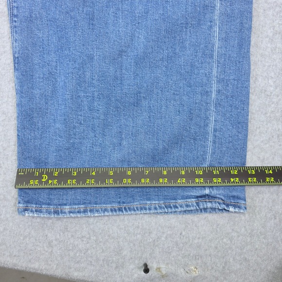 American Eagle Super High-Rise Baggy Wide Leg Jeans Women 16 Long Blue - Picture 14 of 15